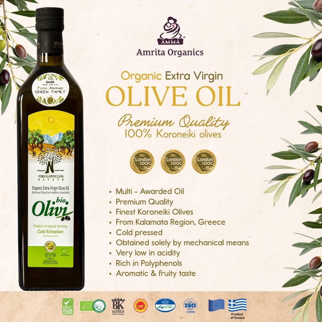 Olivi - Griechisches Bio Natives Olivenöl Extra - 0,5L