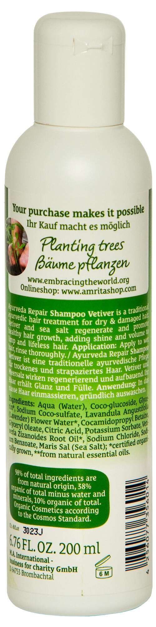 Ayurveda Repair Shampoo Vetiver